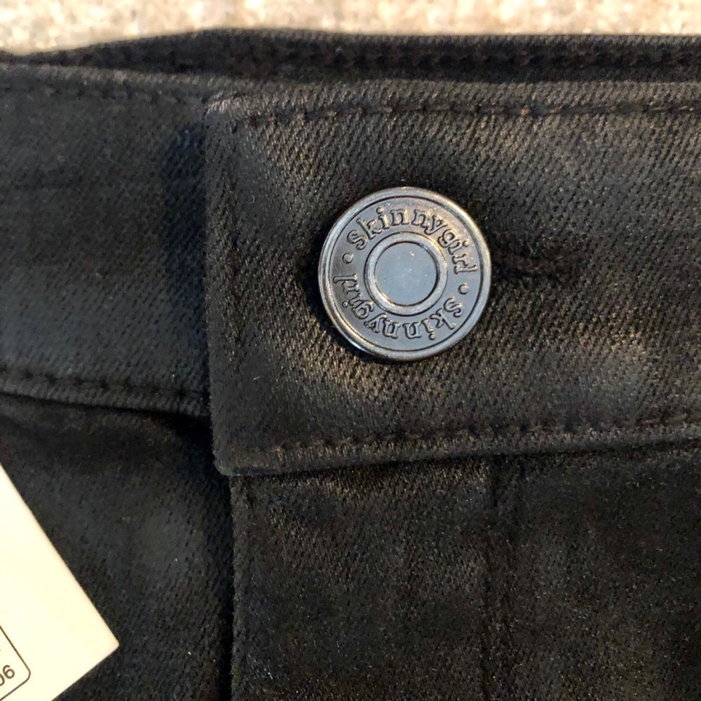 BLACK Denim Skirt SKINNY GIRL w Stretch  Cotton BUY NOW PRICE - Picture 7 of 9